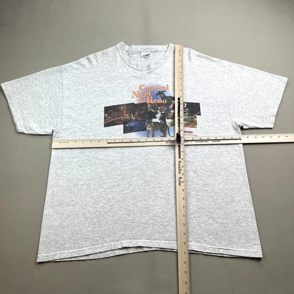 Vintage Technology T-Shirt Adult XL Gray Carnival Night In Reno Tiger Software - Picture 6 of 9